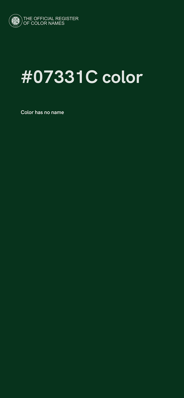 #07331C color image