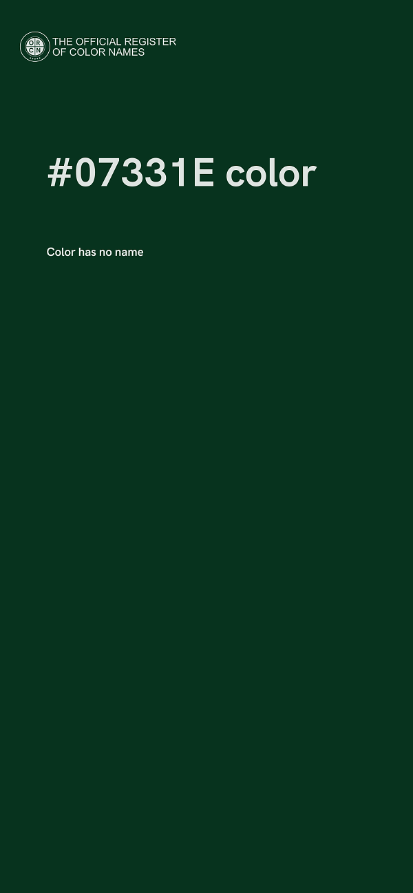 #07331E color image