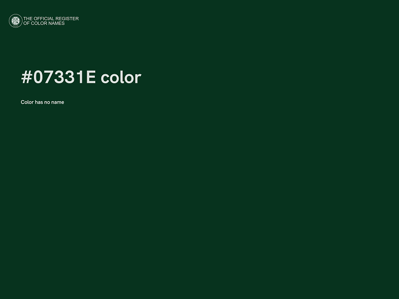 #07331E color image