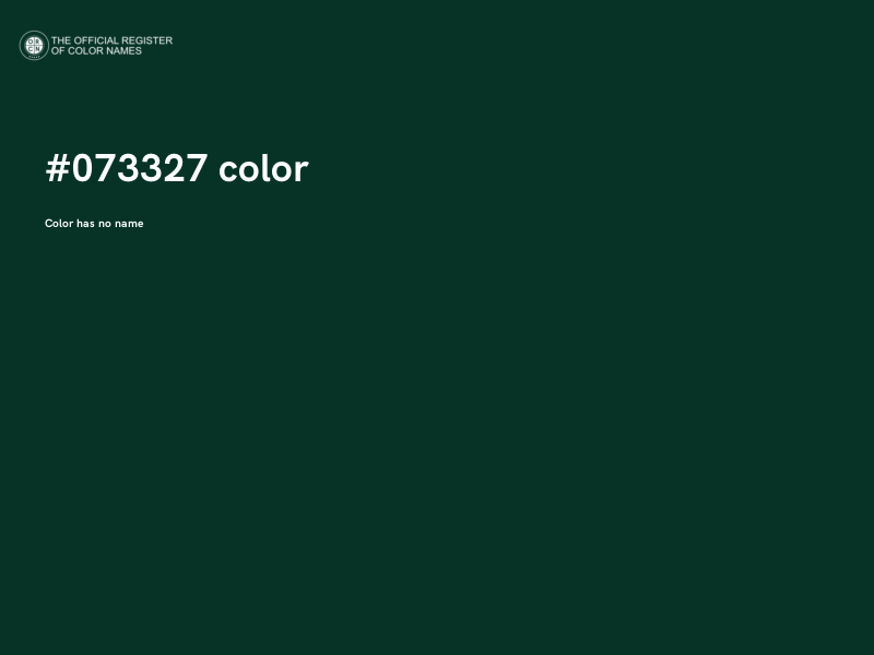 #073327 color image