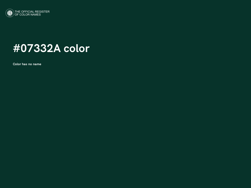 #07332A color image