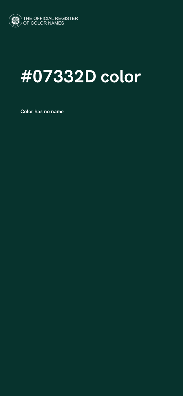 #07332D color image