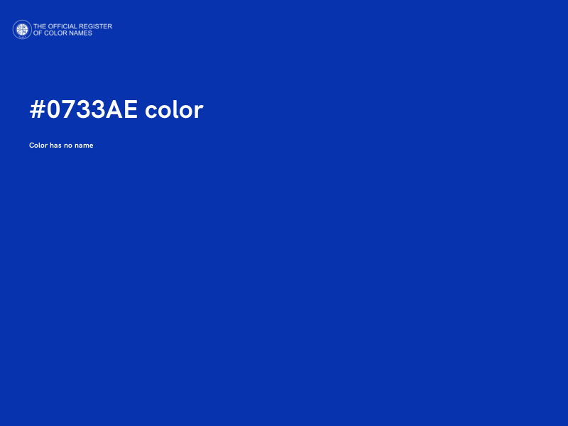 #0733AE color image