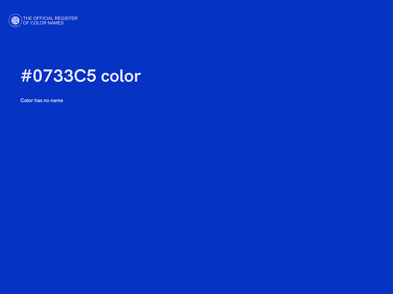 #0733C5 color image