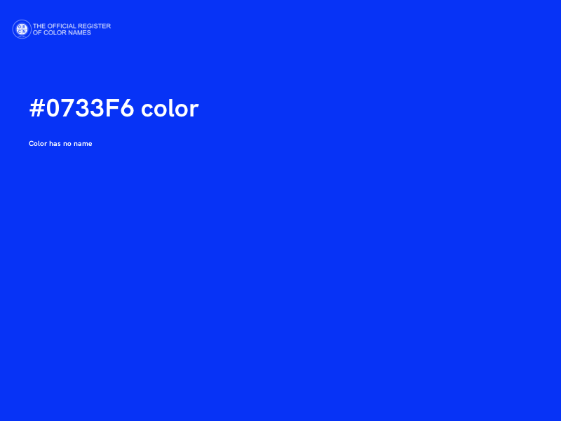 #0733F6 color image