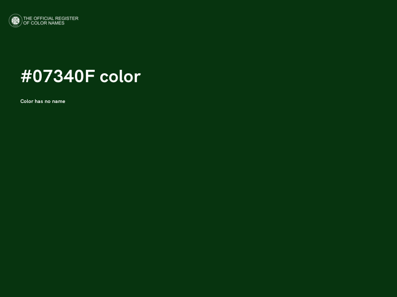#07340F color image