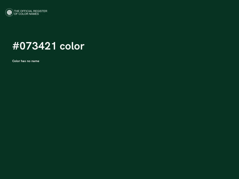 #073421 color image