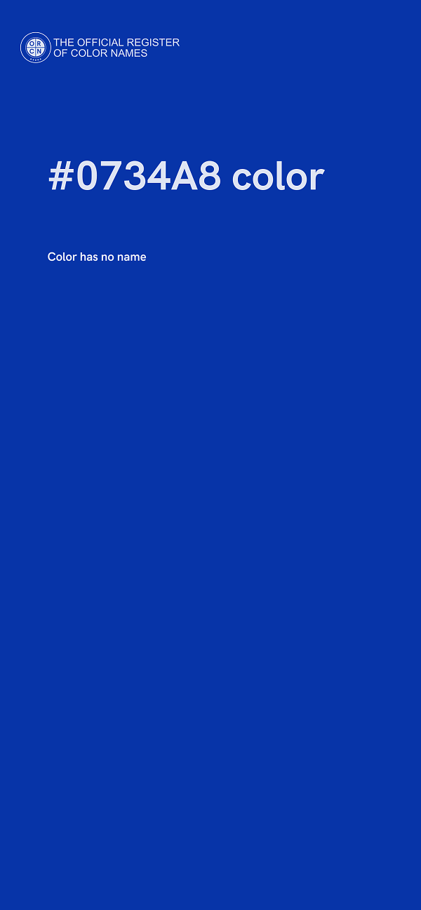 #0734A8 color image