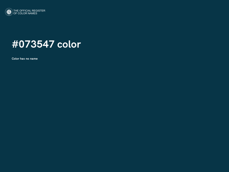 #073547 color image