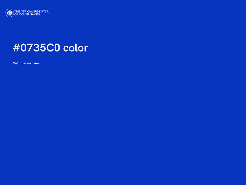 #0735C0 color image