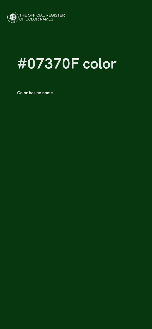 #07370F color image