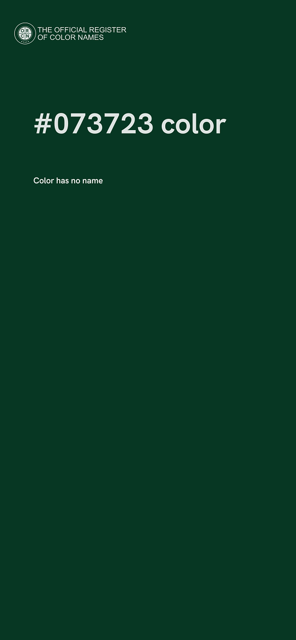 #073723 color image