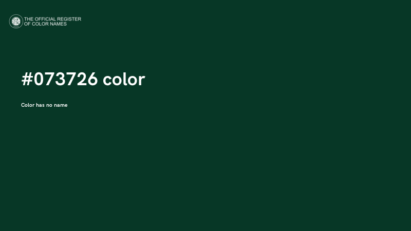 #073726 color image