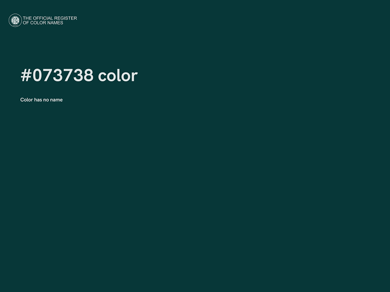 #073738 color image