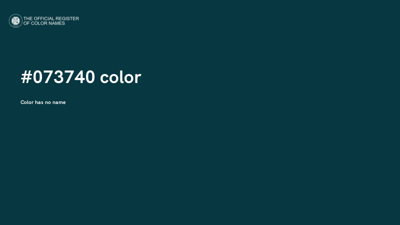 #073740 color image