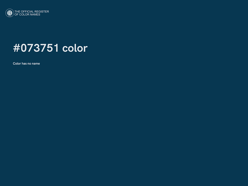 #073751 color image