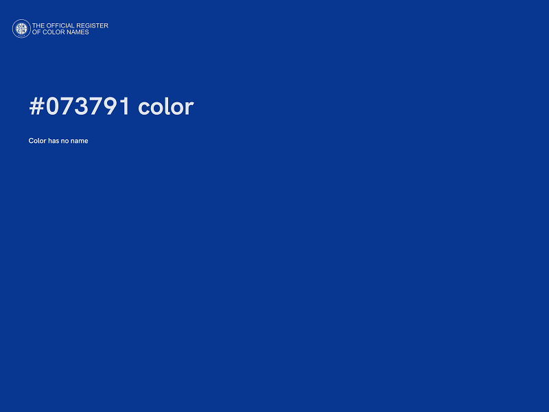 #073791 color image