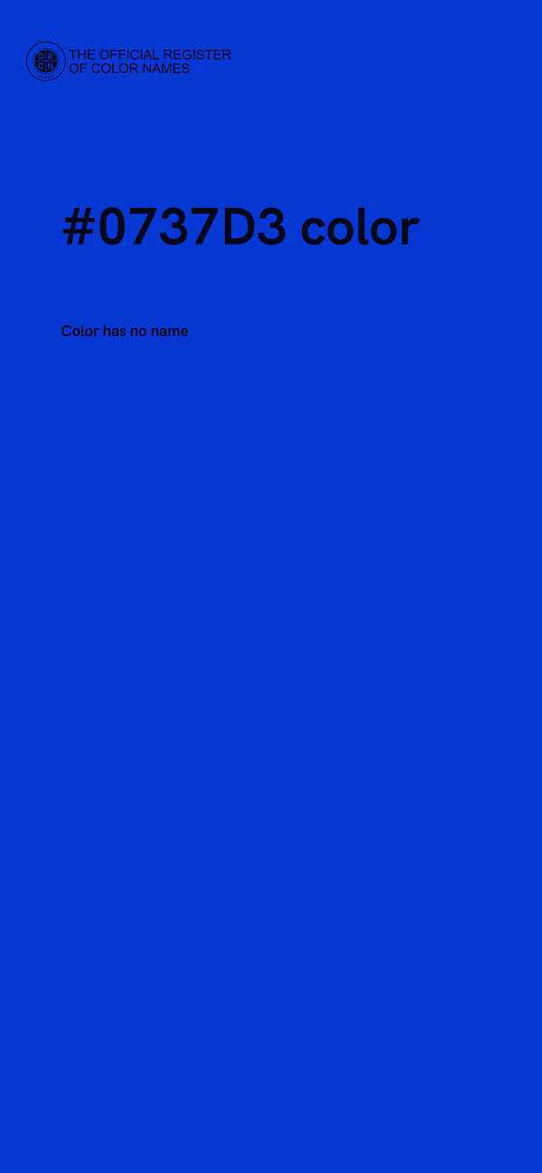 #0737D3 color image