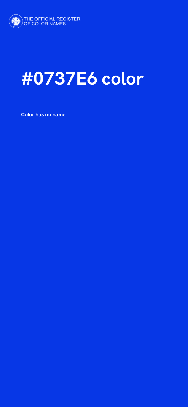 #0737E6 color image