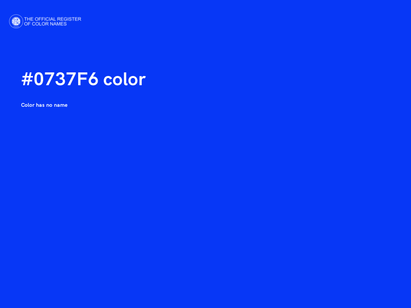 #0737F6 color image