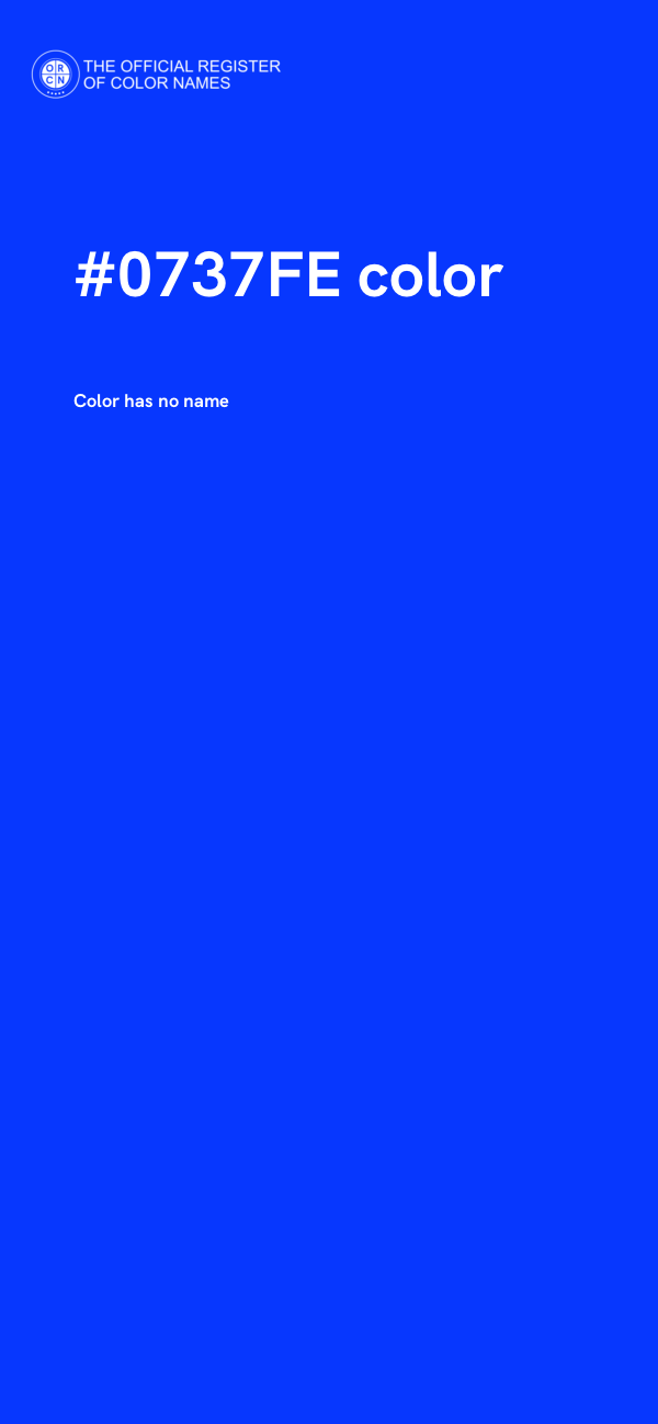#0737FE color image