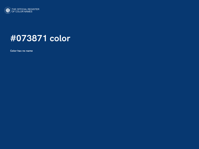 #073871 color image