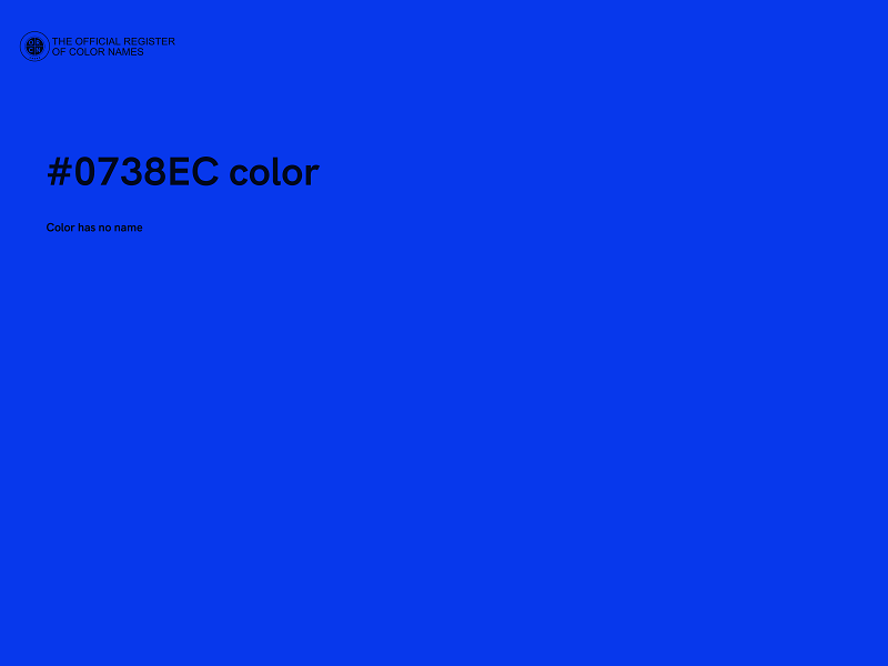 #0738EC color image