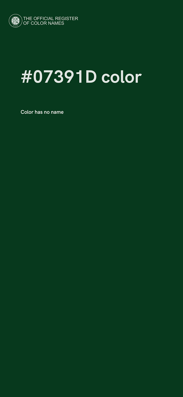 #07391D color image