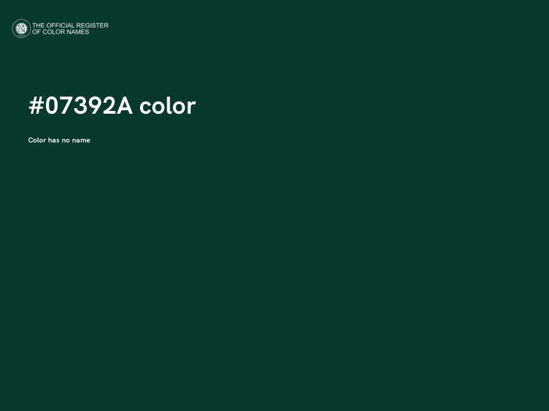 #07392A color image