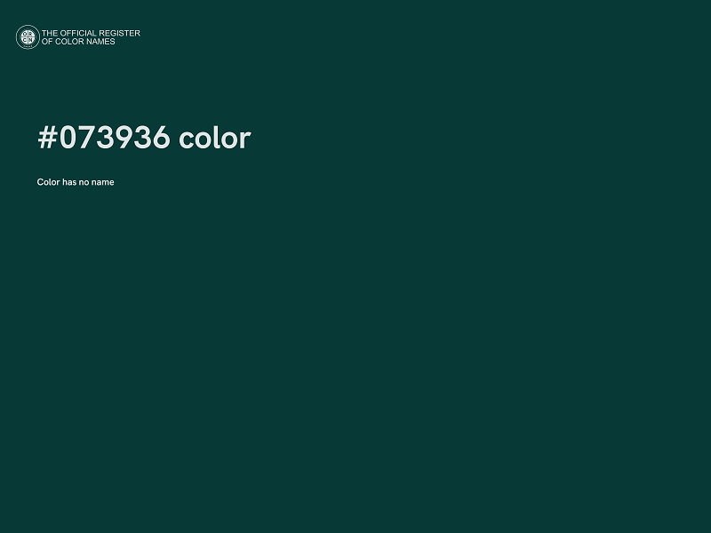 #073936 color image