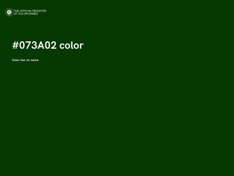 #073A02 color image