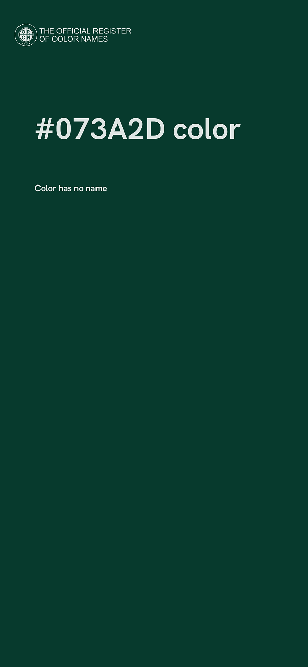 #073A2D color image