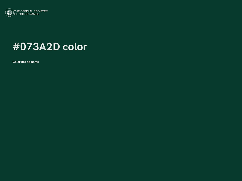 #073A2D color image