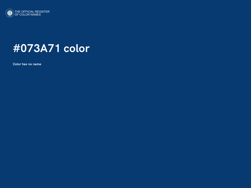 #073A71 color image