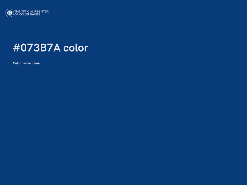 #073B7A color image