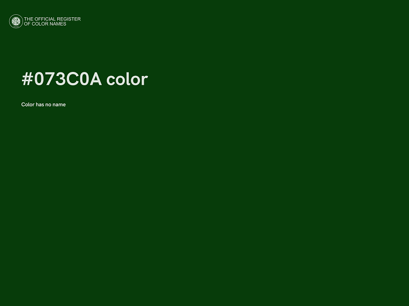 #073C0A color image