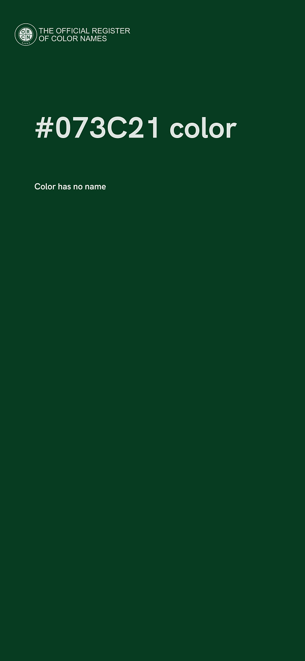 #073C21 color image