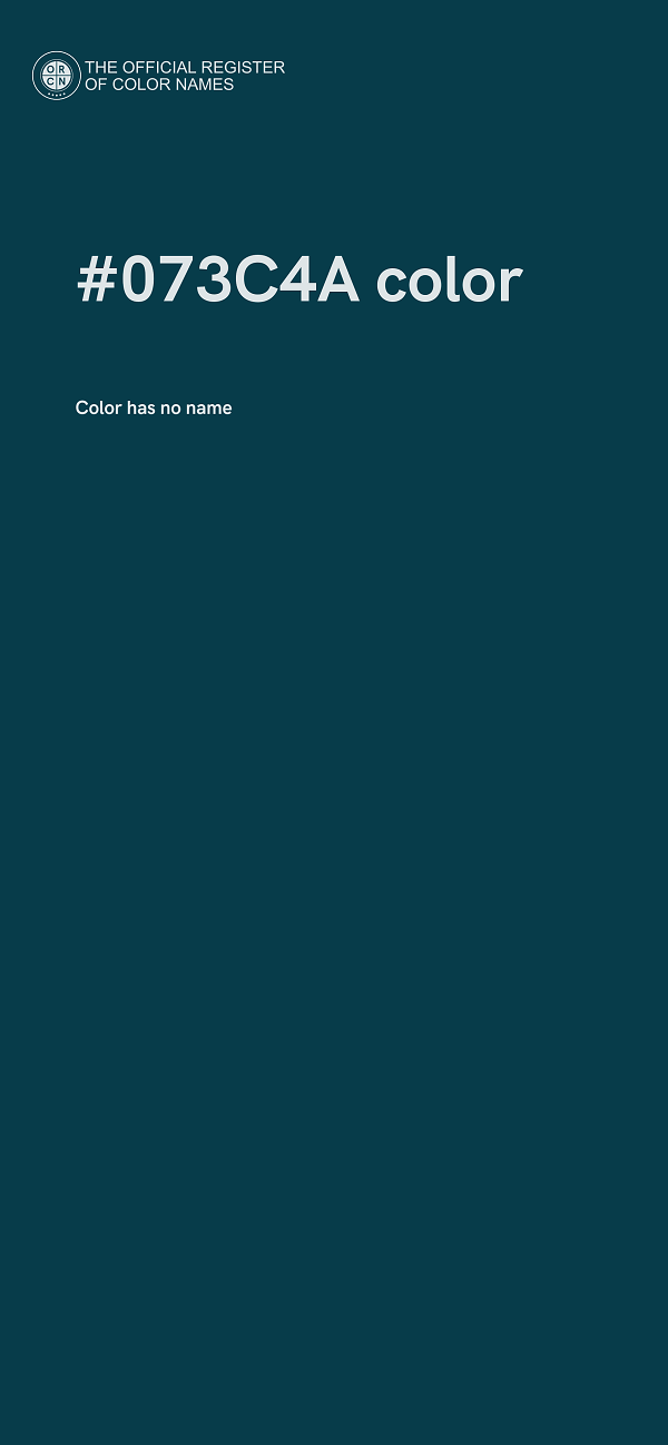 #073C4A color image
