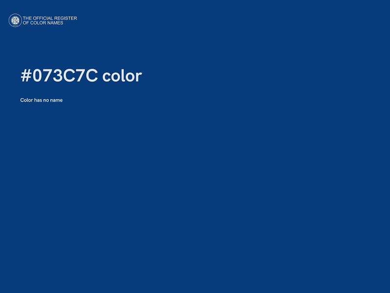 #073C7C color image