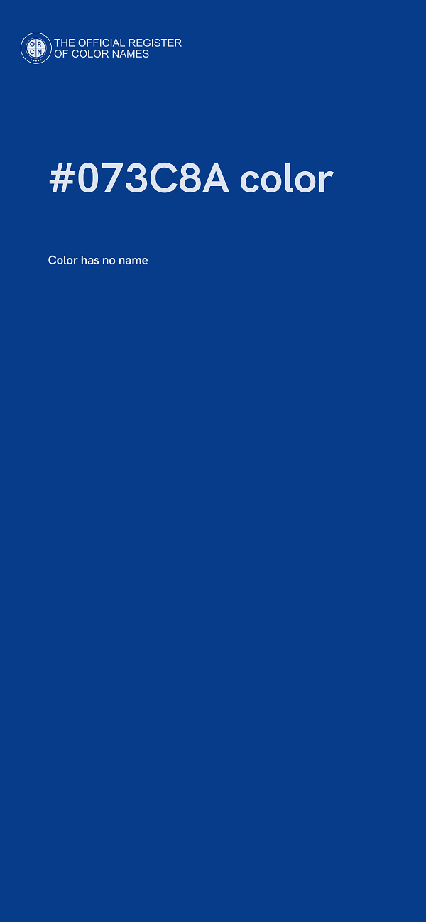 #073C8A color image