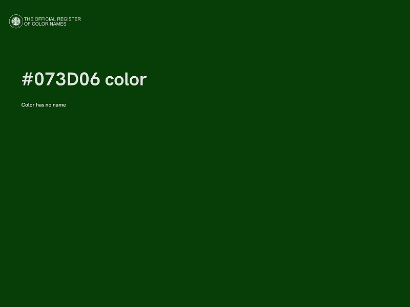 #073D06 color image