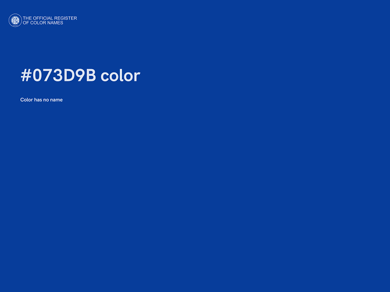 #073D9B color image