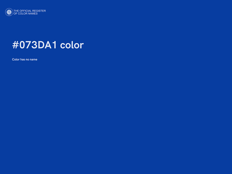 #073DA1 color image