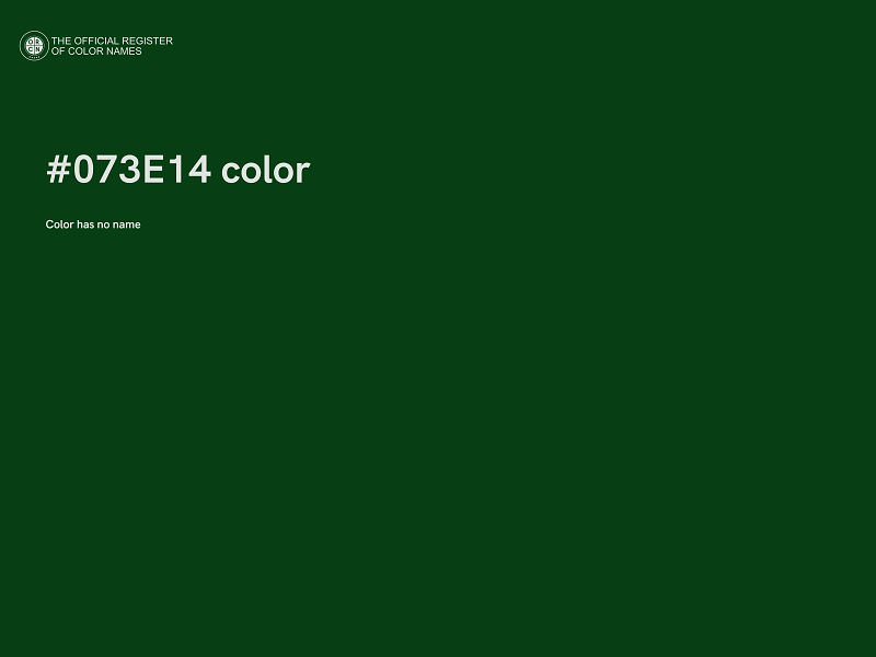 #073E14 color image