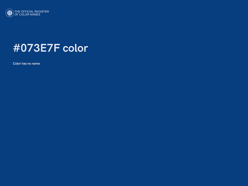 #073E7F color image