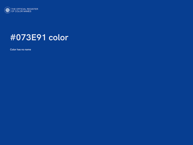#073E91 color image