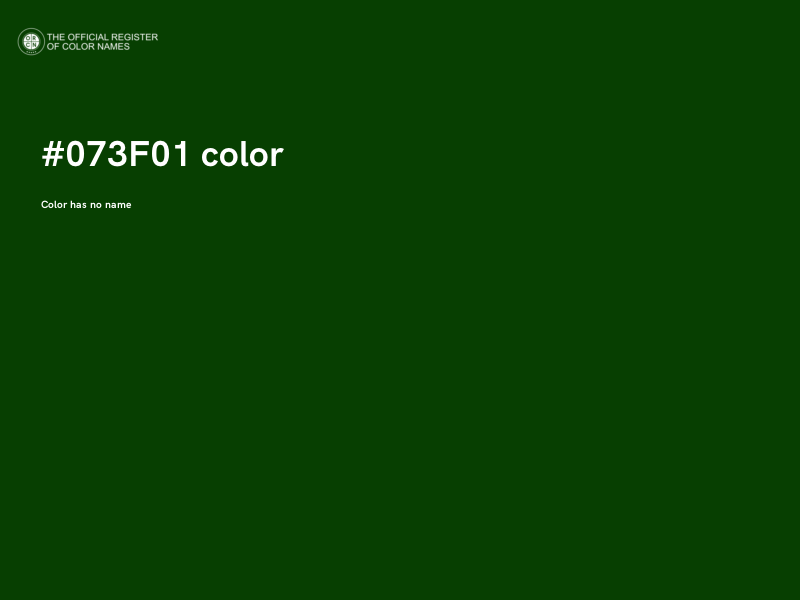 #073F01 color image