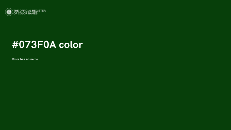 #073F0A color image