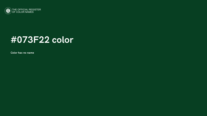 #073F22 color image