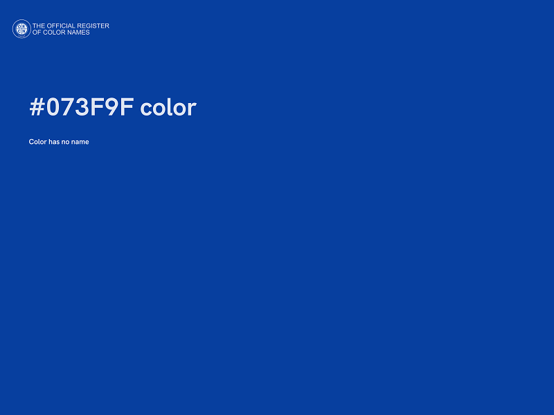 #073F9F color image